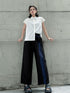 Stripe Panel Wide Pants